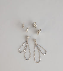 Triple Shine Earring Set