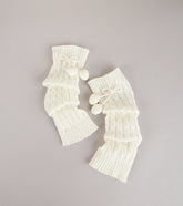Cute and Cozy Pom Leg Warmers