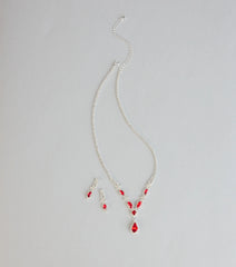 Regal Glow Necklace And Earrings Set