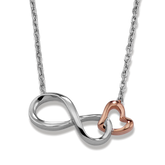 Heart Link Infinity Pendant