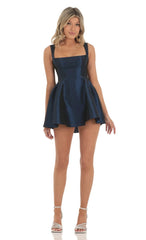 Fit and Flare Dress in Navy
