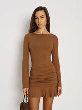 Brielle Knit Dress-Toffee