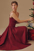 wine corset midi dress