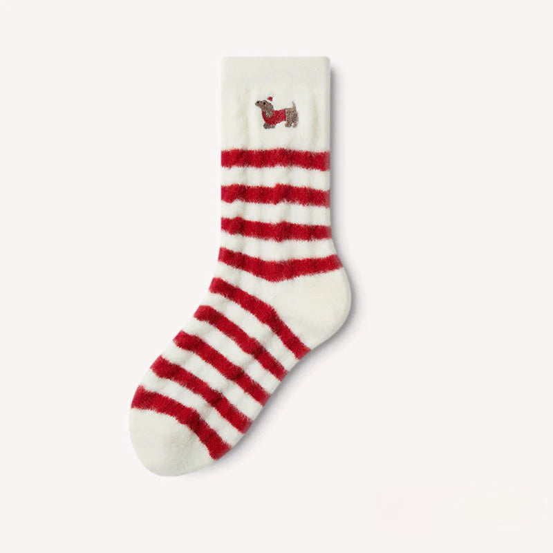 Plush Thermal Warm Floor Crew Christmas Socks