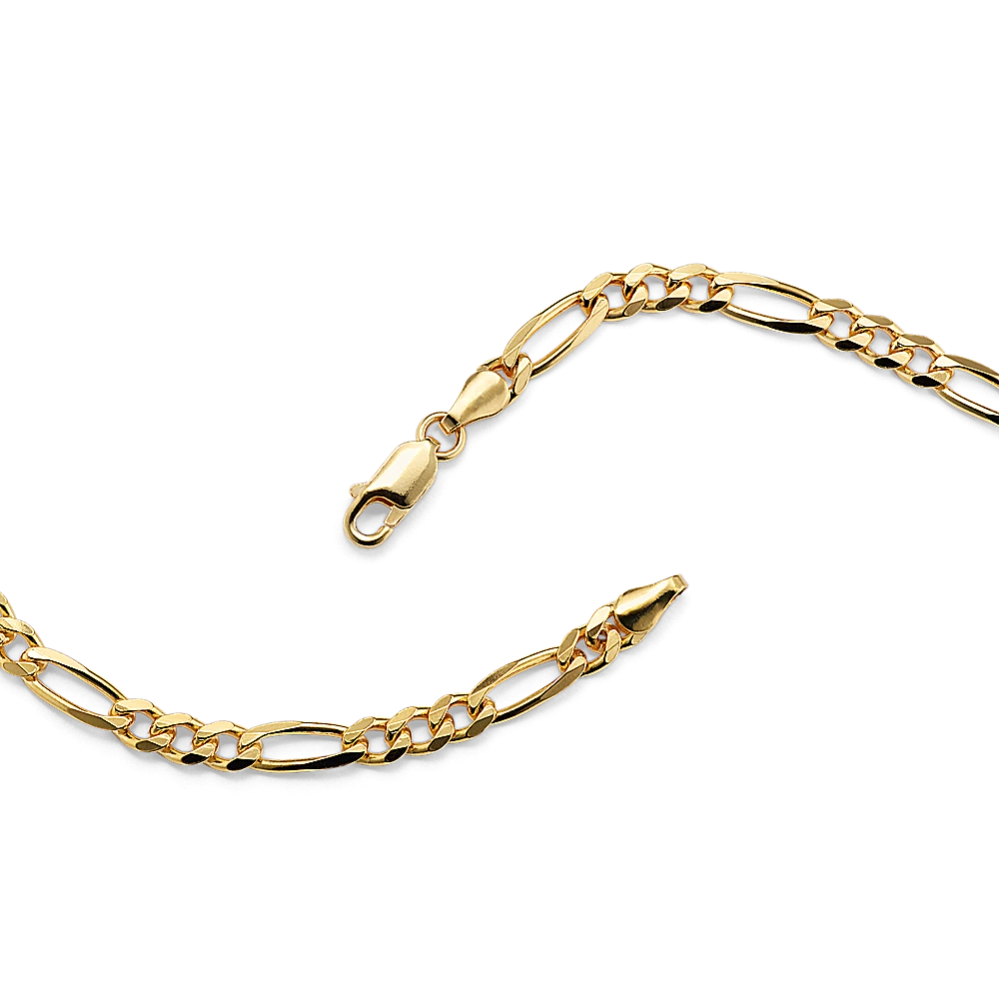 18'' 14K Yellow Gold Vermeil Figaro Chain (4.4mm)