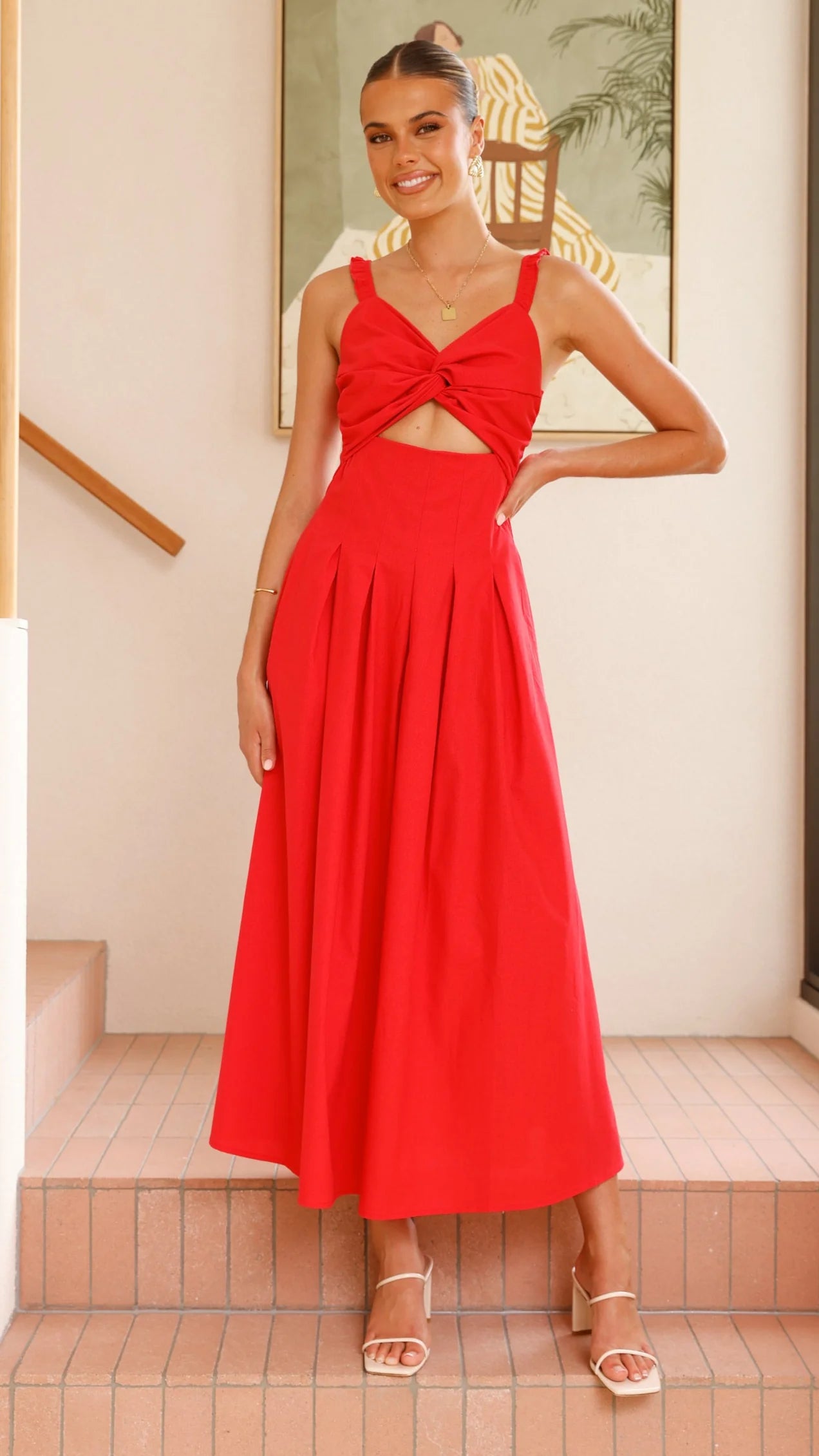 Bryce Maxi Dress - Red
