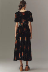 The Katerina Button-Front Dress: Velvet Edition