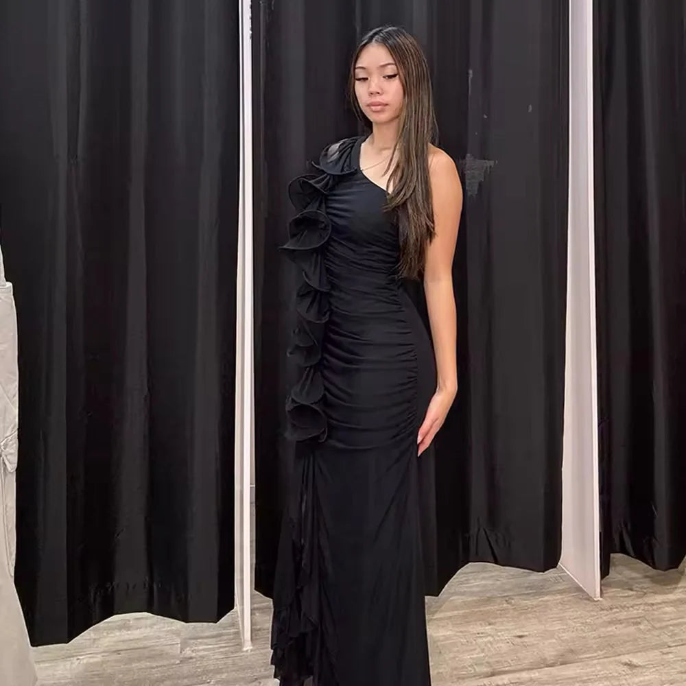 Ruffles And Champagne Dress