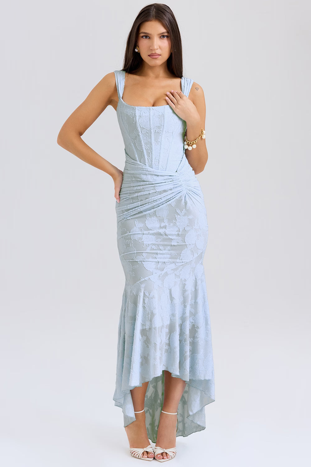 bluebell floral maxi dress