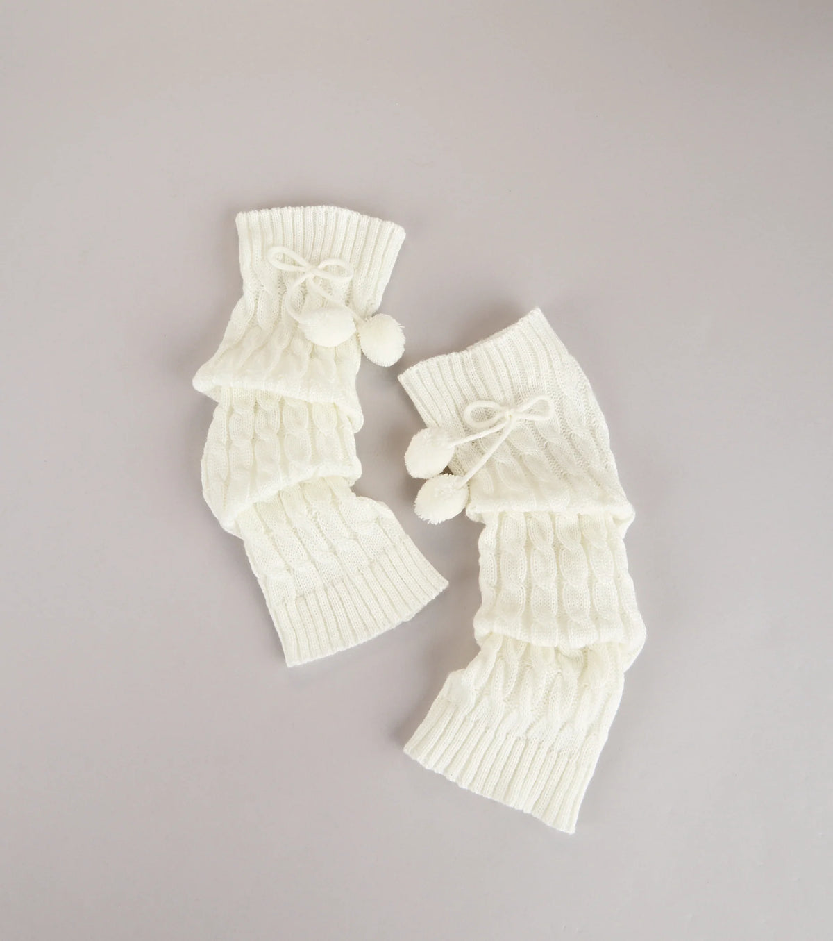 Cute and Cozy Pom Leg Warmers