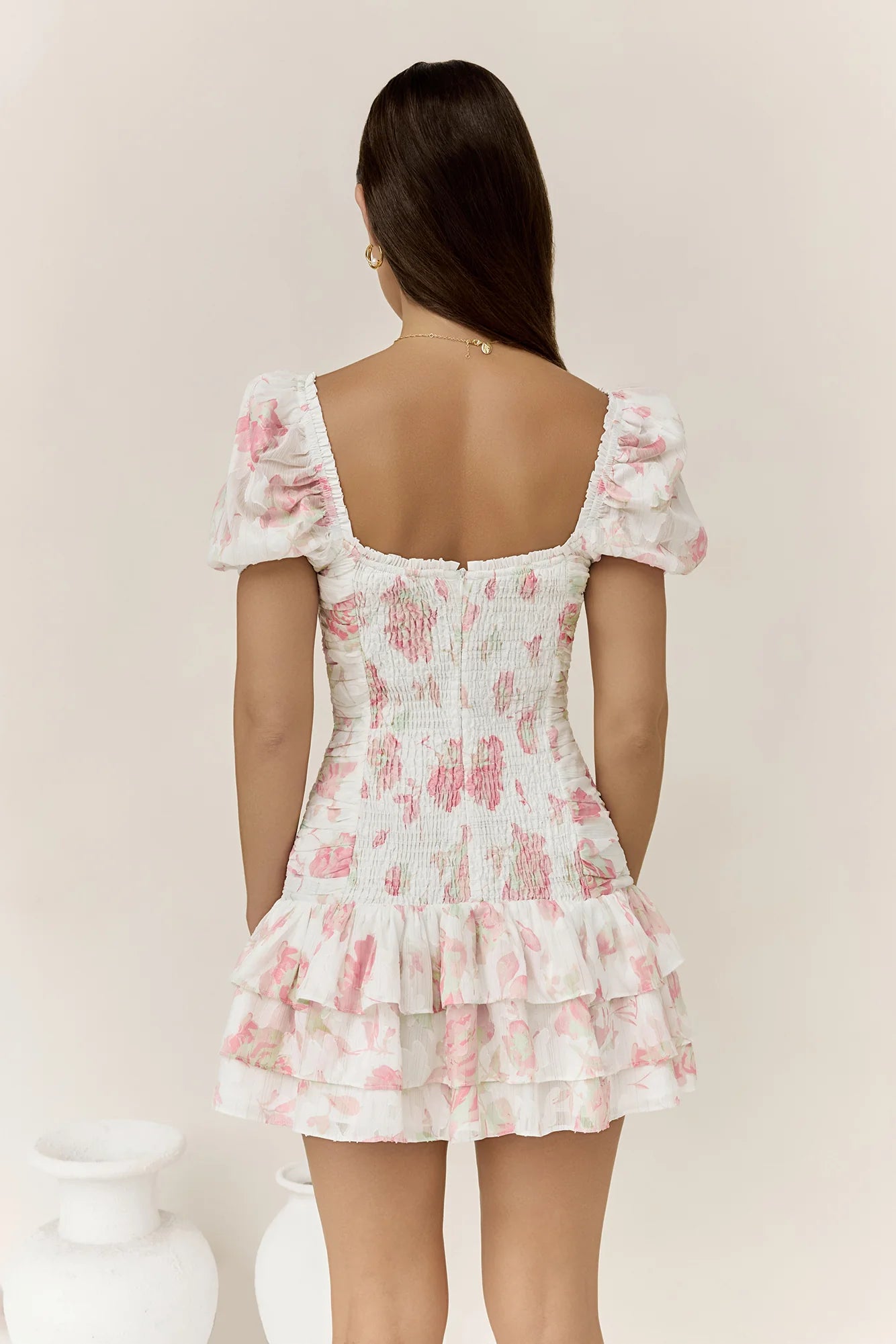 Flora's Dream Mini Dress White