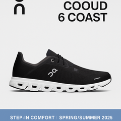On Cloud 6 Coast Men's Sneakers – 2025 Spring/Summer Collection, Step-In Comfort, Casual Sport Style