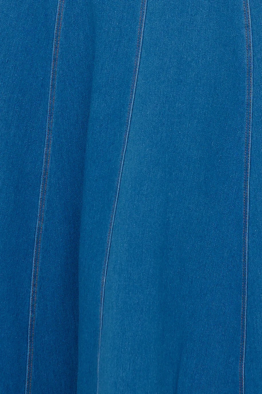 One Step Ahead Midi Dress Denim