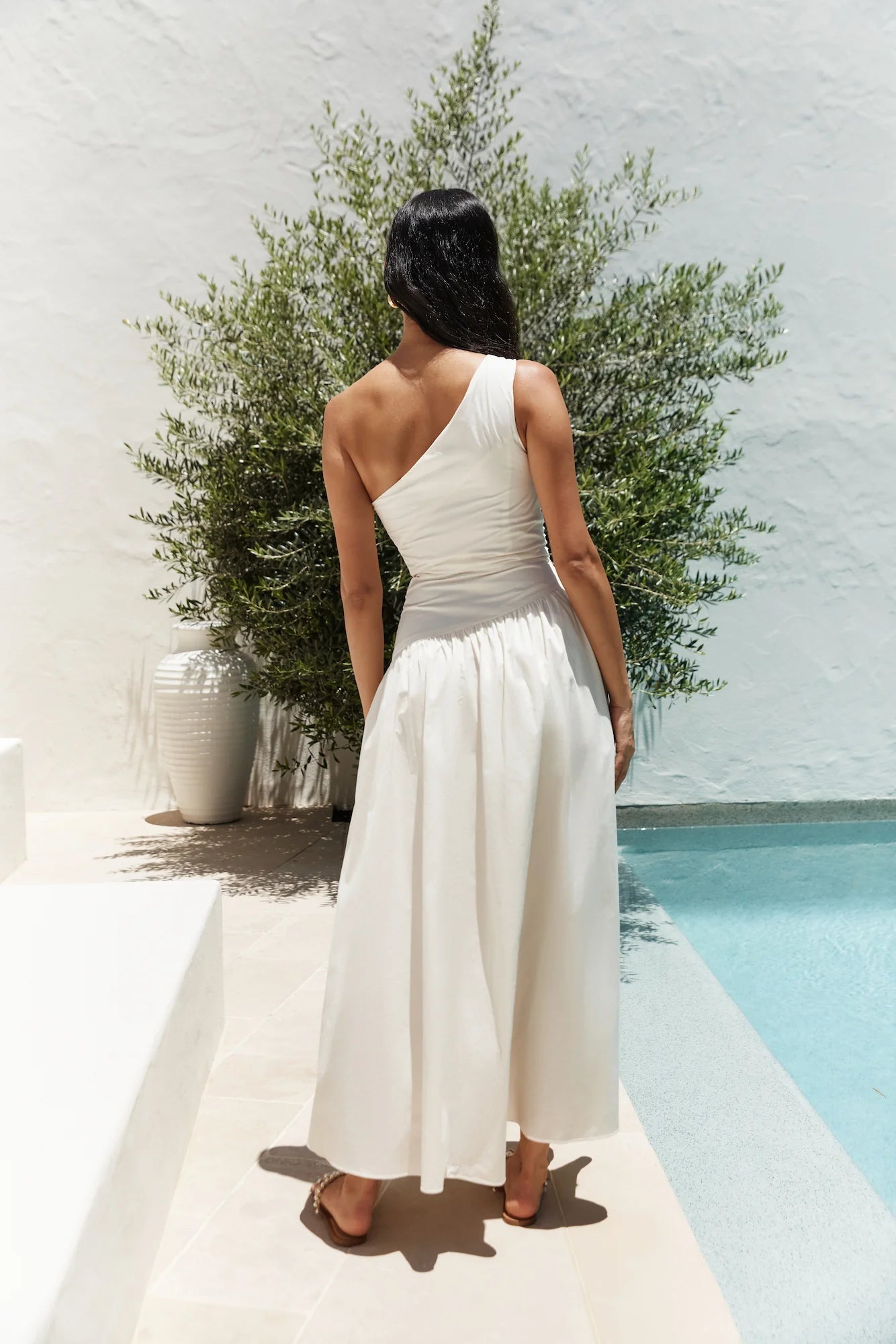 Lexi Loves Shoulder Maxi Dress Beige