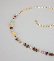 New Obsession Beaded Stone Chain Belt
