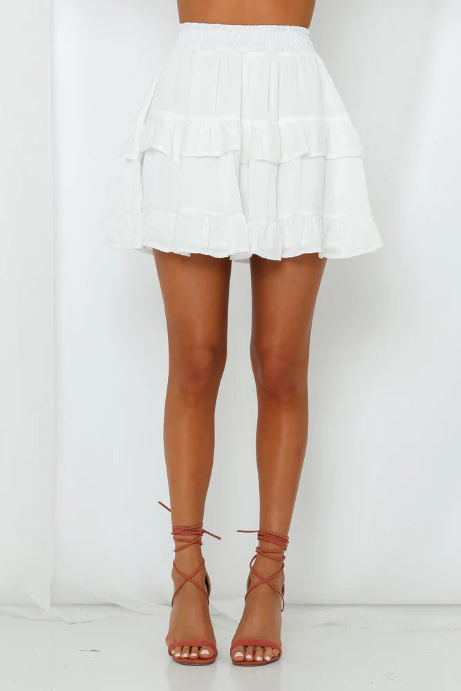 On Screen Skirt White