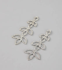 Enchanted Leaf Rhinestone Earrings