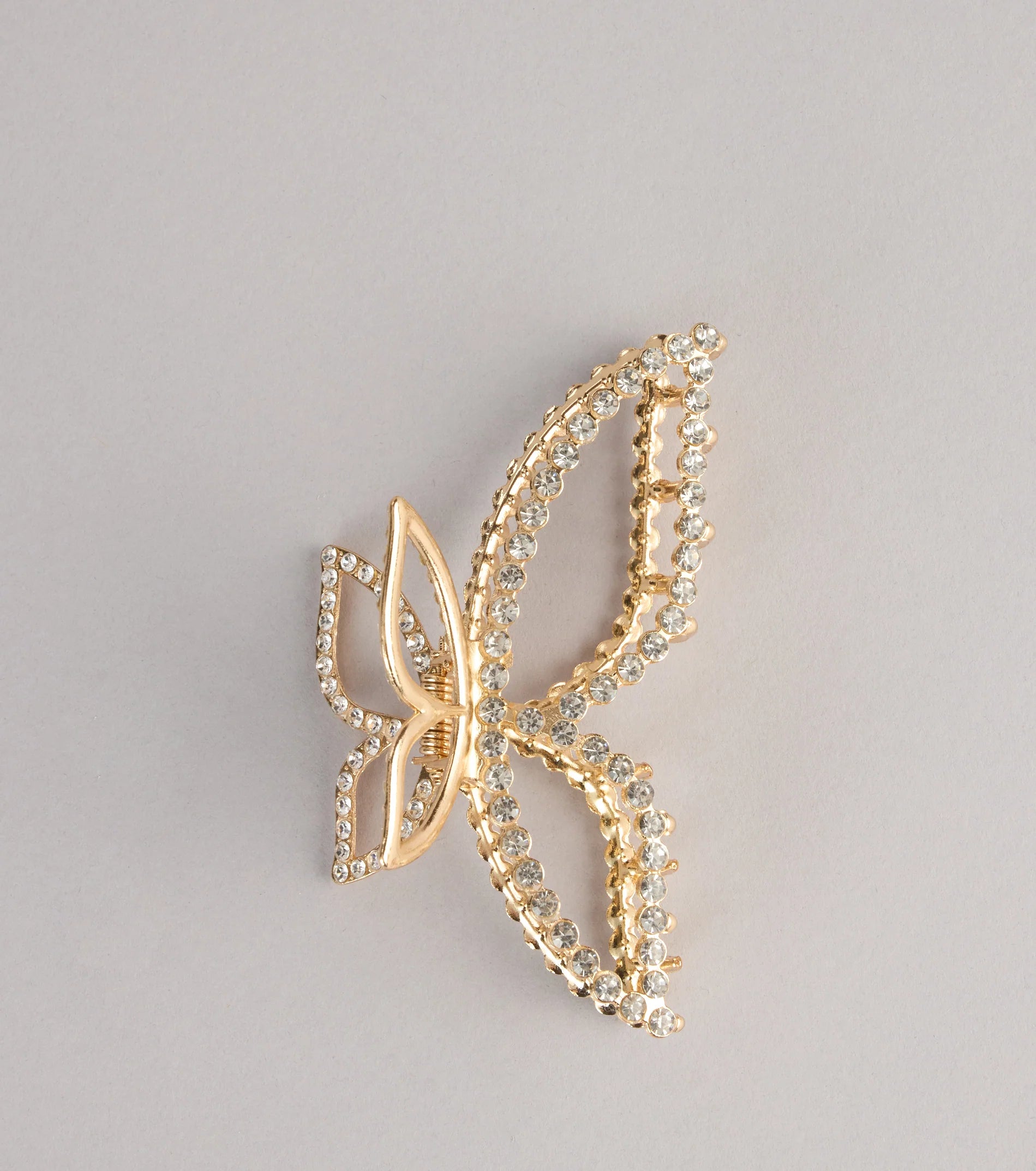 Catch The Light Rhinestone Butterfly Claw Clip