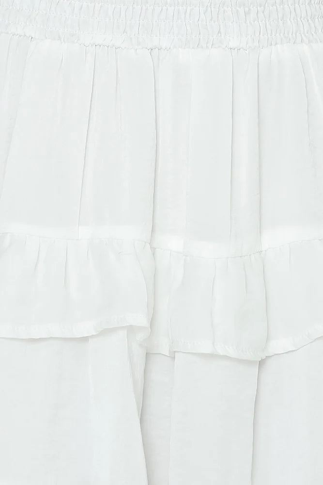 On Screen Skirt White