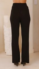 Megan Knit Pants - Black