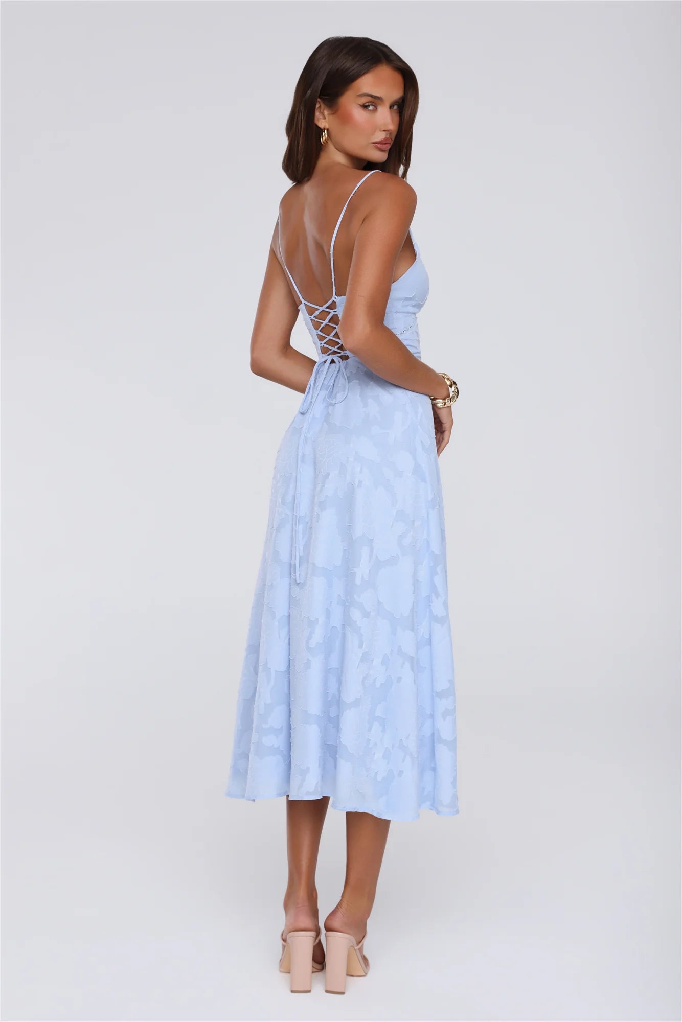 Tide Kissed Midi Dress Blue