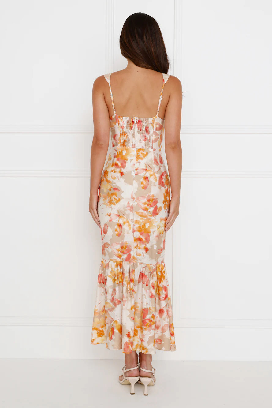 Music To Me Maxi Dress Orange