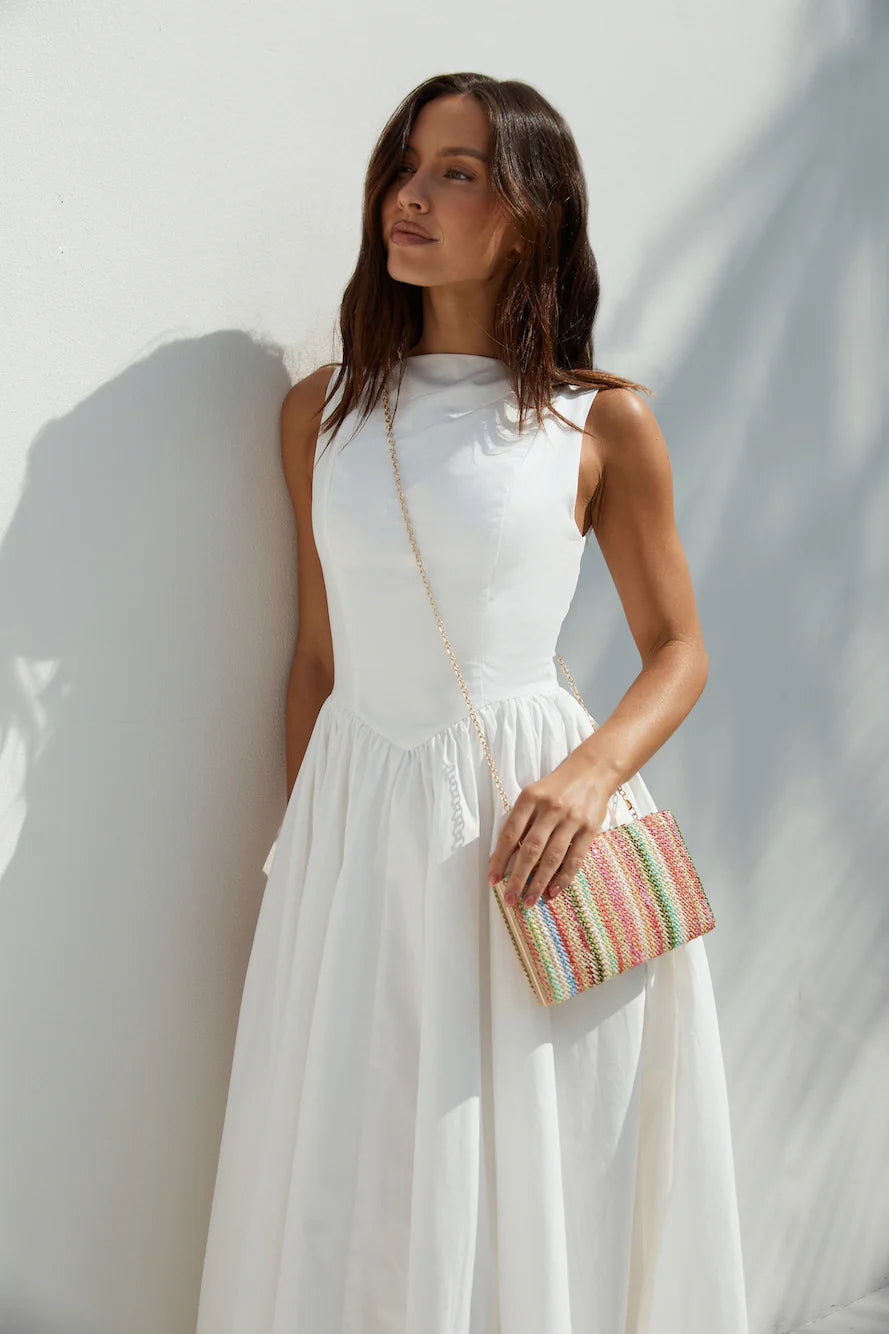 Dawn's Embrace Maxi Dress White