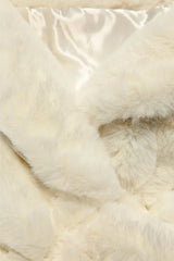 Stole Your Heart White Faux Fur Stole