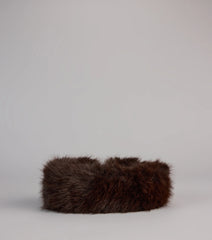 Snow Kissed Faux Fur Headband Wrap