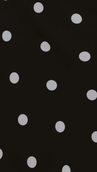 Nya Maxi Dress - Black/White Polka Dot