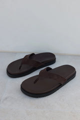 Aila Sandal Dark Cacao Suede
