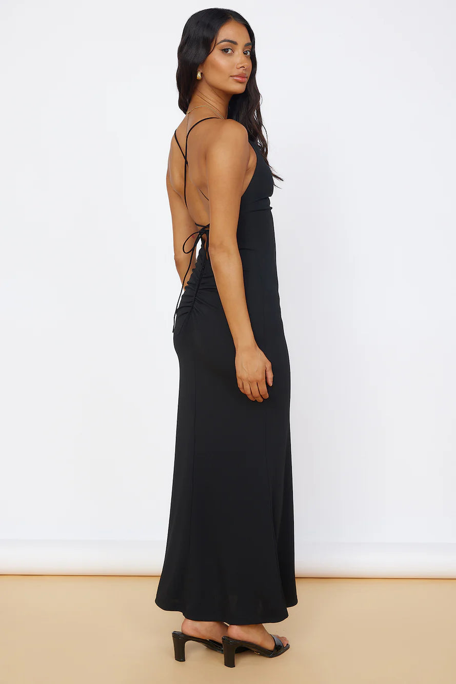 Pure Delight Maxi Dress Black