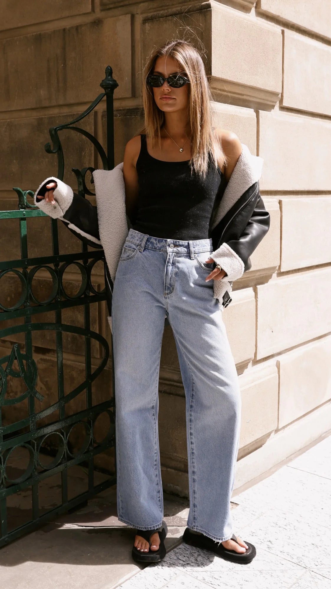 Rollas Kate Baggy Jean - 90s Blue
