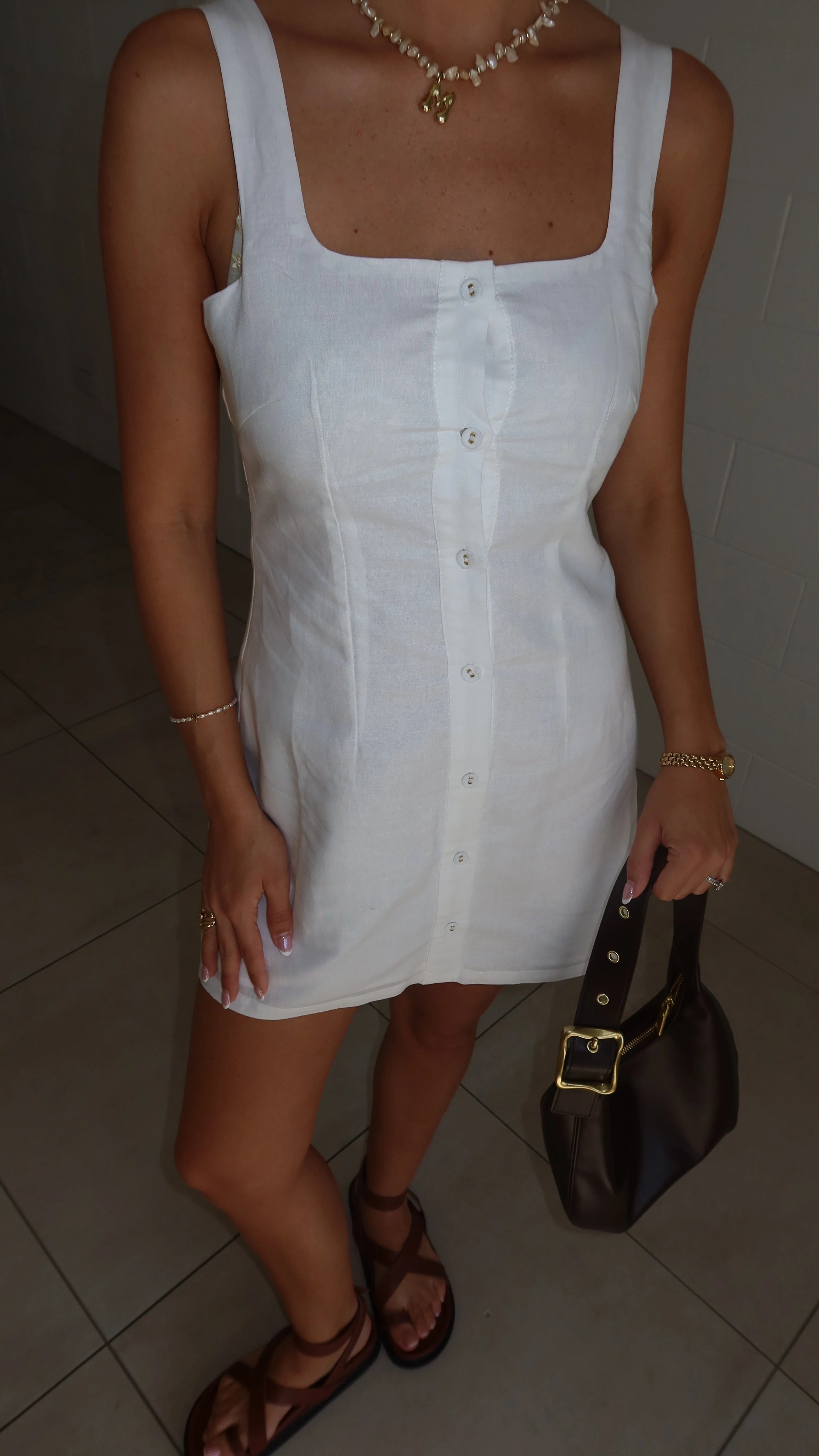 Candie Mini Dress - Off White