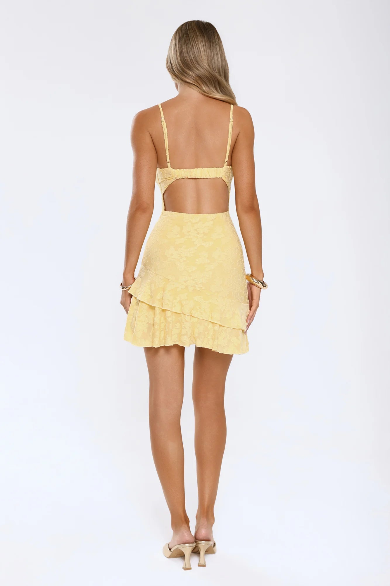 Lush Leisure Mini Dress Yellow