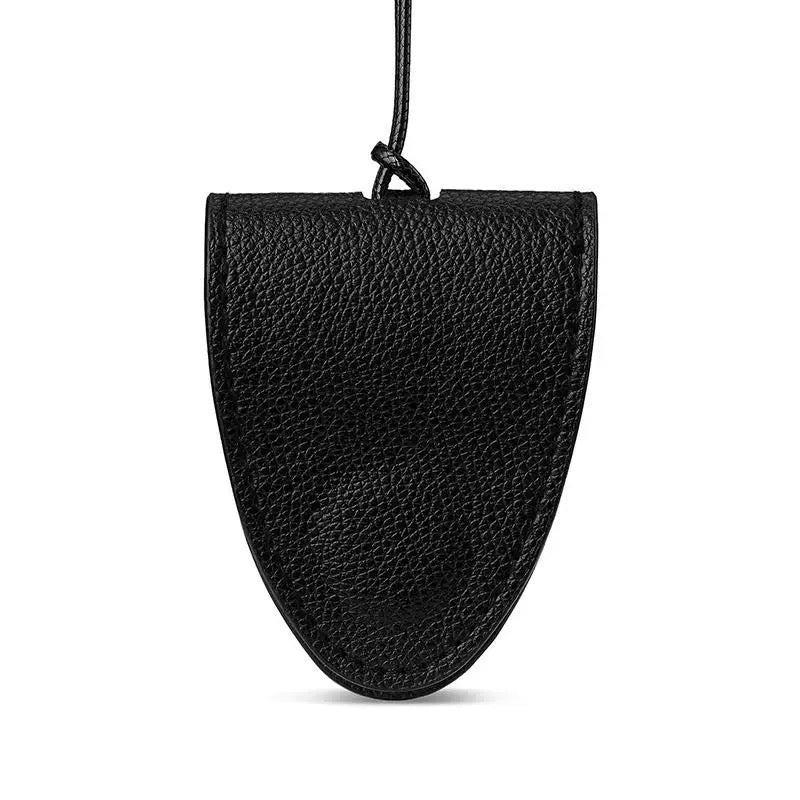 Leather Sunglasses Holder Necklace – Chic Button Strap Eyewear Chain