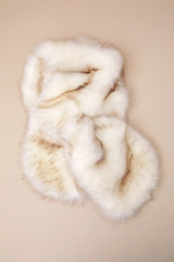 Exquisite Promise White Faux Fur Stole