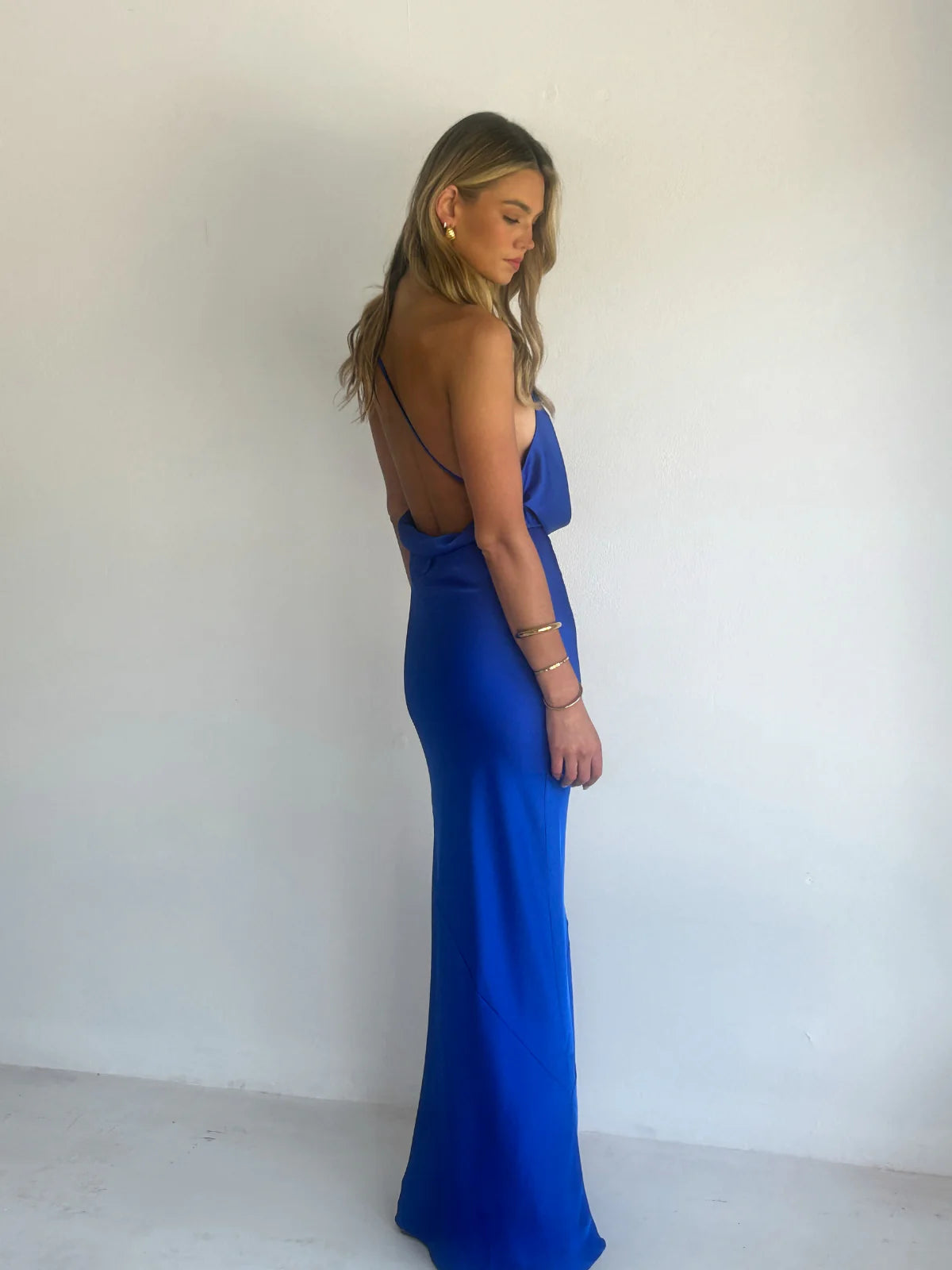 By Nicola Lucia Maxi Dress in Cobalt