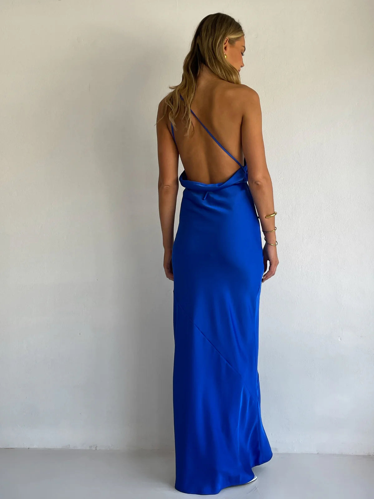 By Nicola Lucia Maxi Dress in Cobalt