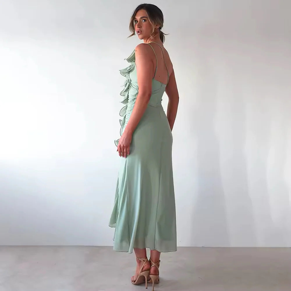 Ruffles And Champagne Dress